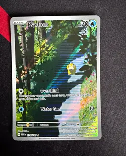 Pokemon TCG Psyduck 175/165 SV 151 Illustration Rare Holo English 2023 70 HP - Image 1