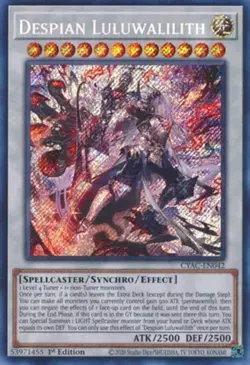 Yugioh! Despian Luluwalilith - CYAC-EN042 - Secret Rare - 1st Edition Near Mint, - Image 1