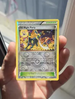 Pokemon TCG - All-night Party - XY Breakpoint Reverse Holo 96/122 LP 💎 - Image 1