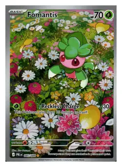 Fomantis 085/084 Pitch Black Illustration Rare Holo Pokemon NM - Image 1