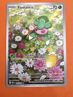 Fomantis 085/084 Pokemon TCG Pitch Black Illustration Rare English - NM - Image 1