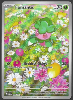 Pokemon TCG Cards Fomantis 085/084 Pitch Black Illustration Rare Holo NM - Image 1