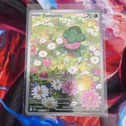 Fomantis 085/084 Illustration Rare IR Pokemon Pitch Black NM English - Image 1