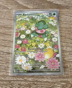 Pokemon TCG Fomantis 085/084 Illustration Rare IR PBL EN Pitch Black NM - Image 2