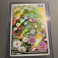 Fomantis 085/084 Pokemon TCG Pitch Black Illustration Rare English - NM - Image 1