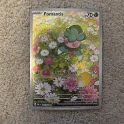 Pokemon TCG Fomantis 085/084 Pitch Black Holo Illustration Rare - Image 1