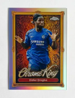 2025-26 Topps Premier League Didier Drogba Chrome King Card #CK7 Chelsea - Image 1