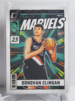 2024-25 Panini Donruss - Donovan Clingan RC Rookie Card NET MARVELS #1 Portland - Image 1