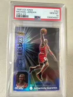 1998-99 Upper Deck Ionix - Area 23 Michael Jordan #A2 - Image 1