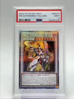 ENLIGHTENMENT PALADIN 2023 YU-GI-OH! 25TH DUELING SECRET RARE PSA 9 Q3423 - Image 1