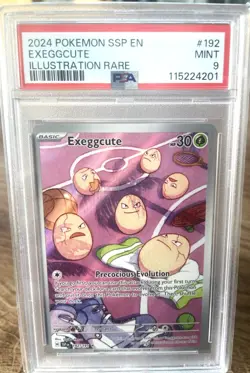 Exeggcute 192: Surging Sparks Holo Rare Mint Pokemon Card PSA 9 - Image 1