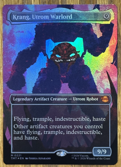 MTG Teenage Mutant Ninja Turtles, Krang, Utrom Warlord - Borderless Foil - Image 1
