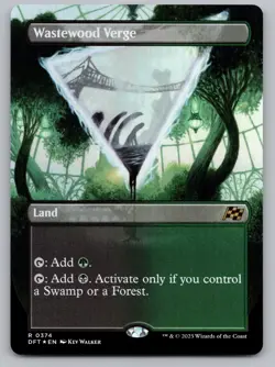 Wastewood Verge (Borderless) 374 Rare Aetherdrift MTG Foil NM - Image 1