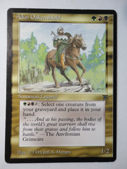 Adun Oakenshield Legends LP Lightly Played English MTG Magic the Gathering - Image 1