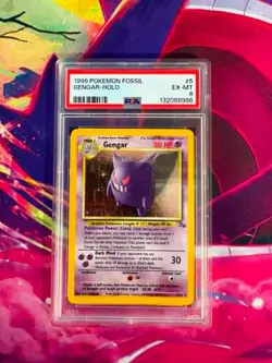 Gengar 5/62 Fossil English PSA Graded 6 Pokemon TCG - Image 1