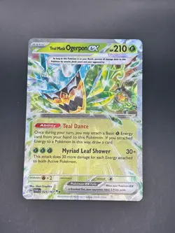 Teal Mask Ogerpon ex 025/167 Double Rare Twilight Masquerade Pokemon NM EN - Image 1