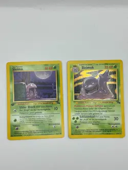 Pokemon Karte TCG Sleimok 13+48/62 Fossil Holo Rare Vintage WOTC LP-HP DE - Image 2