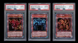 PSA 10 Slifer Obelisk Ra Prismatic Secret YuGiOh Sequential Set Japanese - Image 1