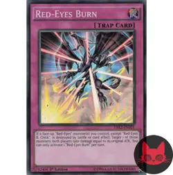 Yugioh Red-Eyes Burn DRL2-EN021 Super Rare 1st Edition NM - Image 1