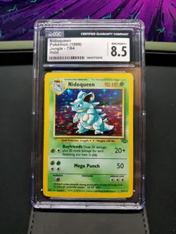 CGC 8.5 NM/MINT+ Nidoqueen 1999 Jungle Unlimited 7/64 Holo Pokemon Card - Image 1