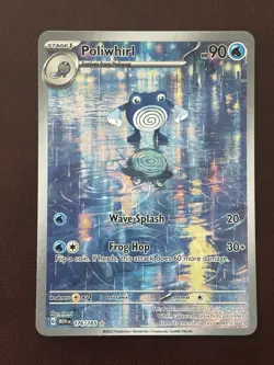 Pokemon TCG Poliwhirl Full Art 176/165 151 Card NM/M Condition - Image 1