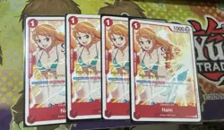 (1) One Piece Card Game Nami ST01-007 Super Pre-Release - Image 1