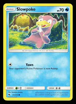 Slowpoke 54/214 Common Lost Thunder Pokemon Card - Image 1