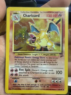 Pokemon Charizard 2nd Edition Holo Card 4/130 Wizards Base Set 1999-2000 - Image 1