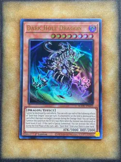 Yugioh Dark Hole Dragon AGOV-EN020 Ultra Rare 1st Ed NM - Image 1