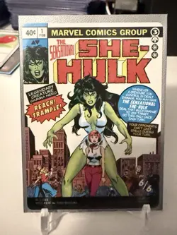 MTG Marvel Jennifer Walters She Hulk Borderless Foil M0388 Super Heroes NM Comic - Image 2