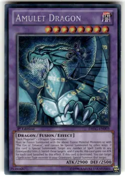Amulet Dragon DRLG-EN003 Dragons of Legend 1st Edition NM Secret Rare - Image 1