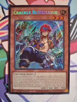 Crackle Blitzclique CORI-EN012 Chaos Origins Secret Rare 1st Edition Near Mint - Image 1