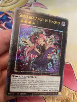 (RA01) Ghostrick Angel of Mischief 1st Ed Quarter Century Secret Rare RA01-EN036 - Image 2
