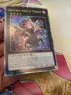 (RA01) Ghostrick Angel of Mischief 1st Ed Quarter Century Secret Rare RA01-EN036 - Image 3