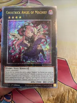 (RA01) Ghostrick Angel of Mischief 1st Ed Quarter Century Secret Rare RA01-EN036 - Image 5