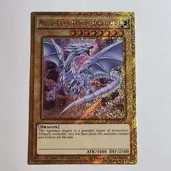Blue-Eyes White Dragon Limited Edition MVP1-ENGV4 Gold Secret Rare - Image 1