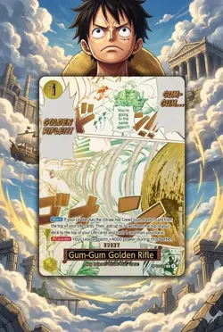 Gum-Gum Golden Rifle OP15-116 R One Piece TCG Alt Art / Parallel - English - Image 1