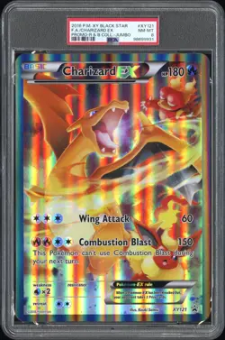 PSA 8 Charizard EX JUMBO Promo XY121 Black Star Pokemon Card - Image 1