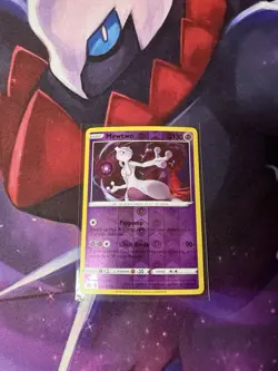 Pokemon TCG Crown Zenith Mewtwo Reverse Holo Rare Card #59/159 - Image 1