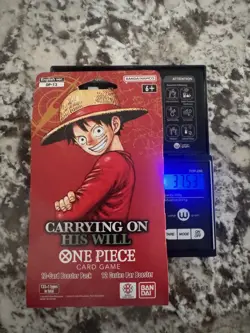 One Piece OP-13 CARRYING ON HIS WILL Sleeved Booster Pack - HEAVY- 37.53g - Image 1