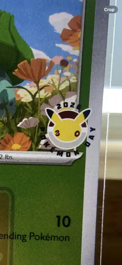 Bulbasaur 001/132 MEG 2026 Pokemon Day League Promo PLAY Stamp 30th Anniversary - Image 3