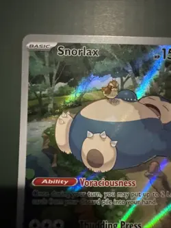 Pokemon TCG Snorlax 051 Scarlet & Violet 151 Promo Card NM Condition - Image 2