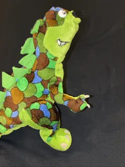 Disney Animal Kingdom Dinoland USA Dino-Rama Carnival Plush Dinosaur Green Spots - Image 1