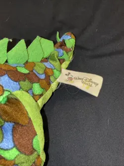 Disney Animal Kingdom Dinoland USA Dino-Rama Carnival Plush Dinosaur Green Spots - Image 3