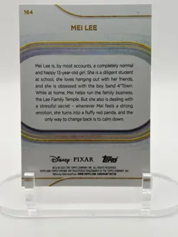 2025 Topps Chrome Disney Pixar-Mei Lee_#164_Purple Refractor /75_Red Panda - Image 2