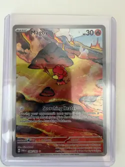 Magby 186/182 Illustration Rare Holo NM - Paradox Rift - Pokemon Card/TCG - Image 2