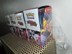 Pokemon TCG Destined Rivals 71 Packs (4x Half Booster Boxes) Unsealed Bundle UK - Image 2