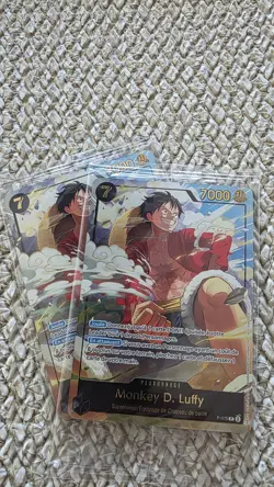 One Piece Card Luffy P-075 Gold Foil FRENCH Promo Japan Expo 2026 Sealed - Image 1