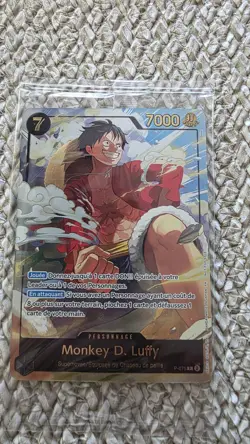 One Piece Card Luffy P-075 Gold Foil FRENCH Promo Japan Expo 2026 Sealed - Image 3