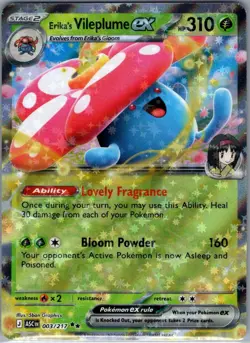 Erika's Vileplume ex 003/217 ME: Ascended Heroes - Pokemon Card - NM - Image 1